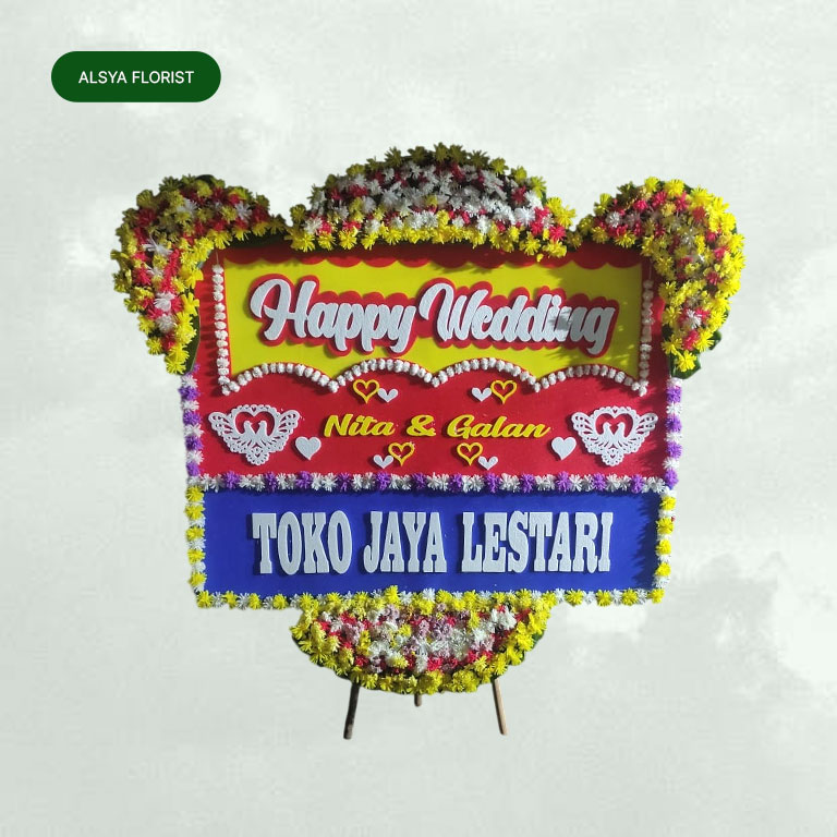 Bunga Papan Wedding 011