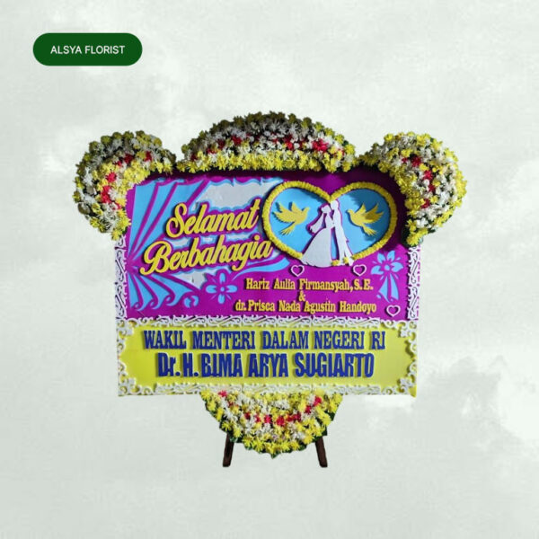 Bunga Papan Wedding 012