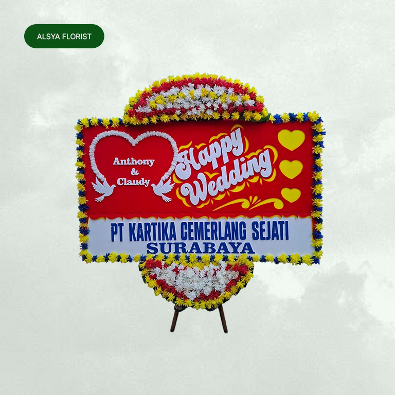 Bunga Papan Wedding 018
