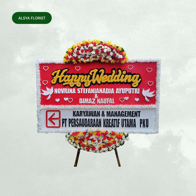 Bunga Papan Wedding 020