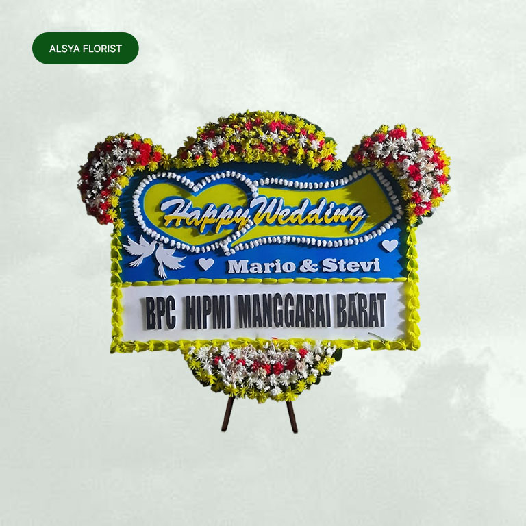 Bunga Papan Wedding 024